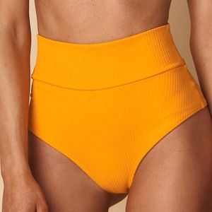 Montce Mango Rib High Rise Bikini Bottom